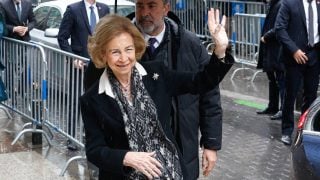 La Reina Sofía en la Basílica de Nuestro Padre Jesús de Medinaceli. (Foto: Gtres)