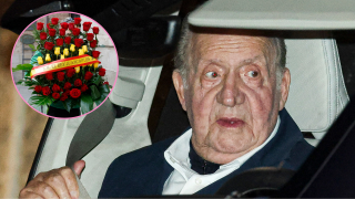 El Rey Juan Carlos en el interior de un vehículo. (Foto: Gtres)