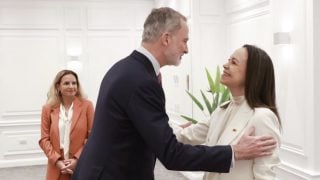 El Rey Felipe VI con María Corina Machado. (Foto: Redes sociales)