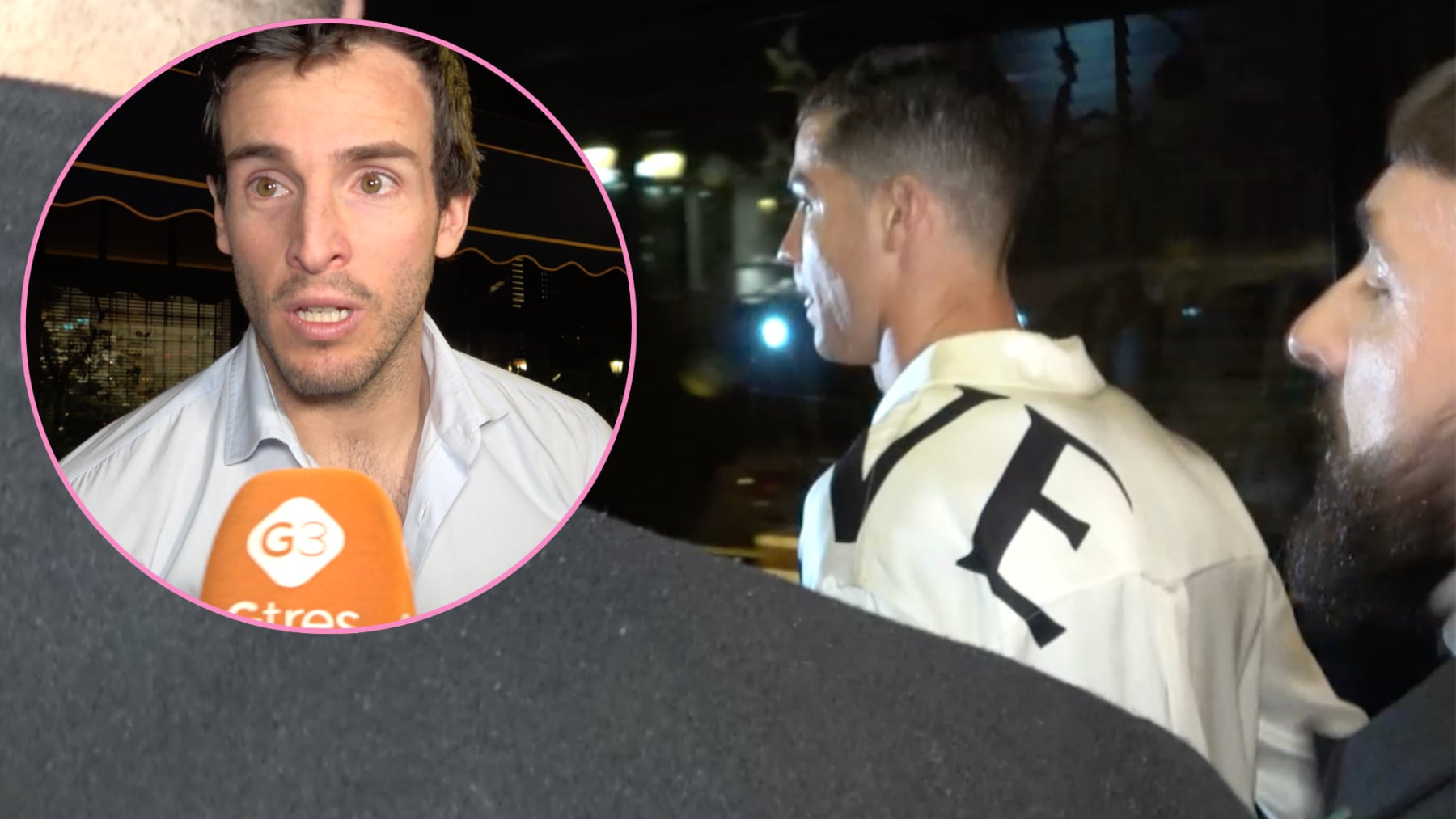 Cristiano Ronaldo aparece en el club Vega de Iñigo Onieva y fulmina la polémica con una camisa de Loewe