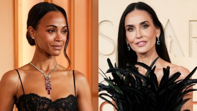 Montaje de todos de Zoe Saldana y Demi Moore. (Foto: Gtres)
