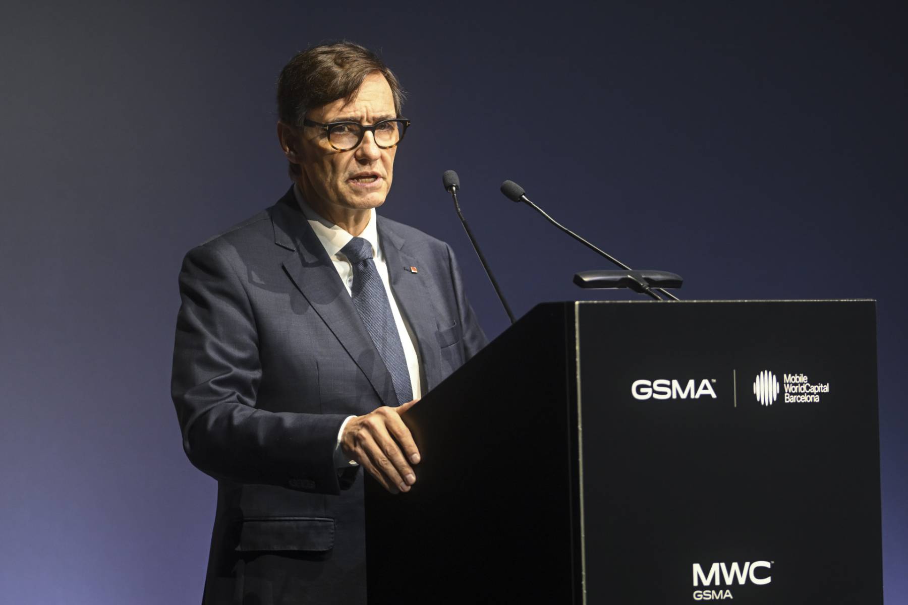 Salvador Illa en el MWC. (Foto: Gtres)