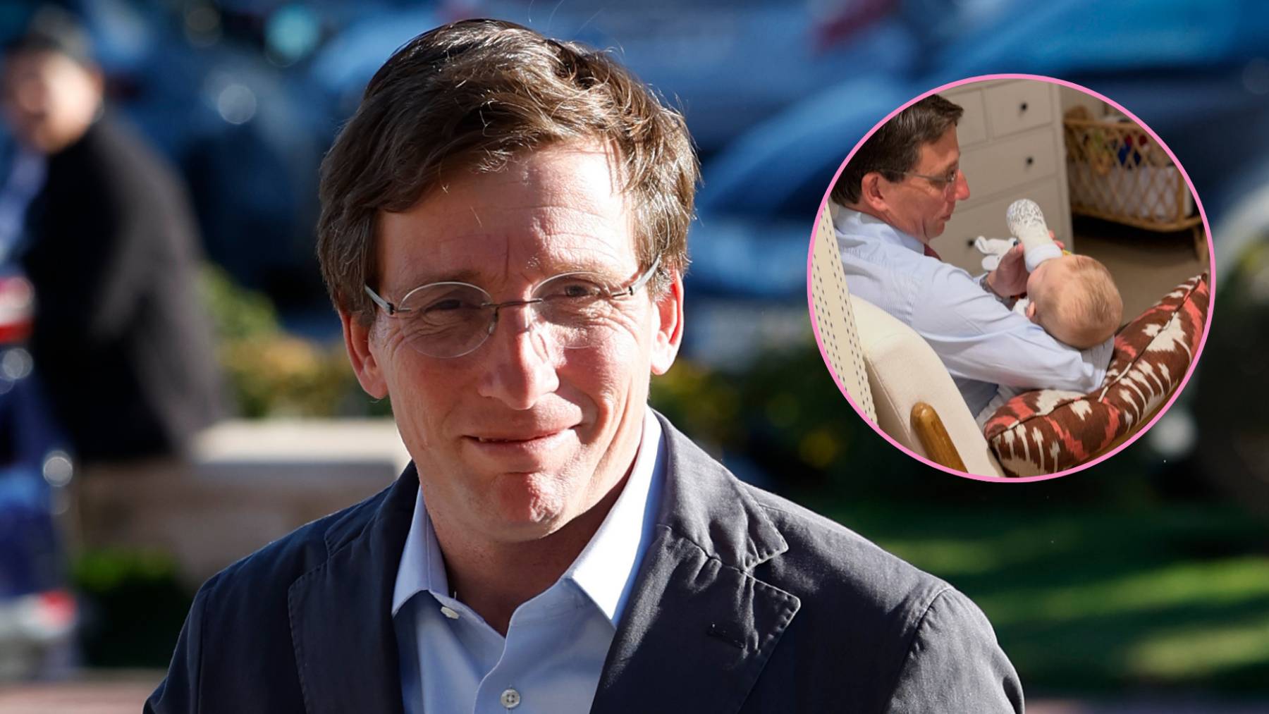 La tierna imagen de Almeida dando el biberón a su hijo en el Día del Padre