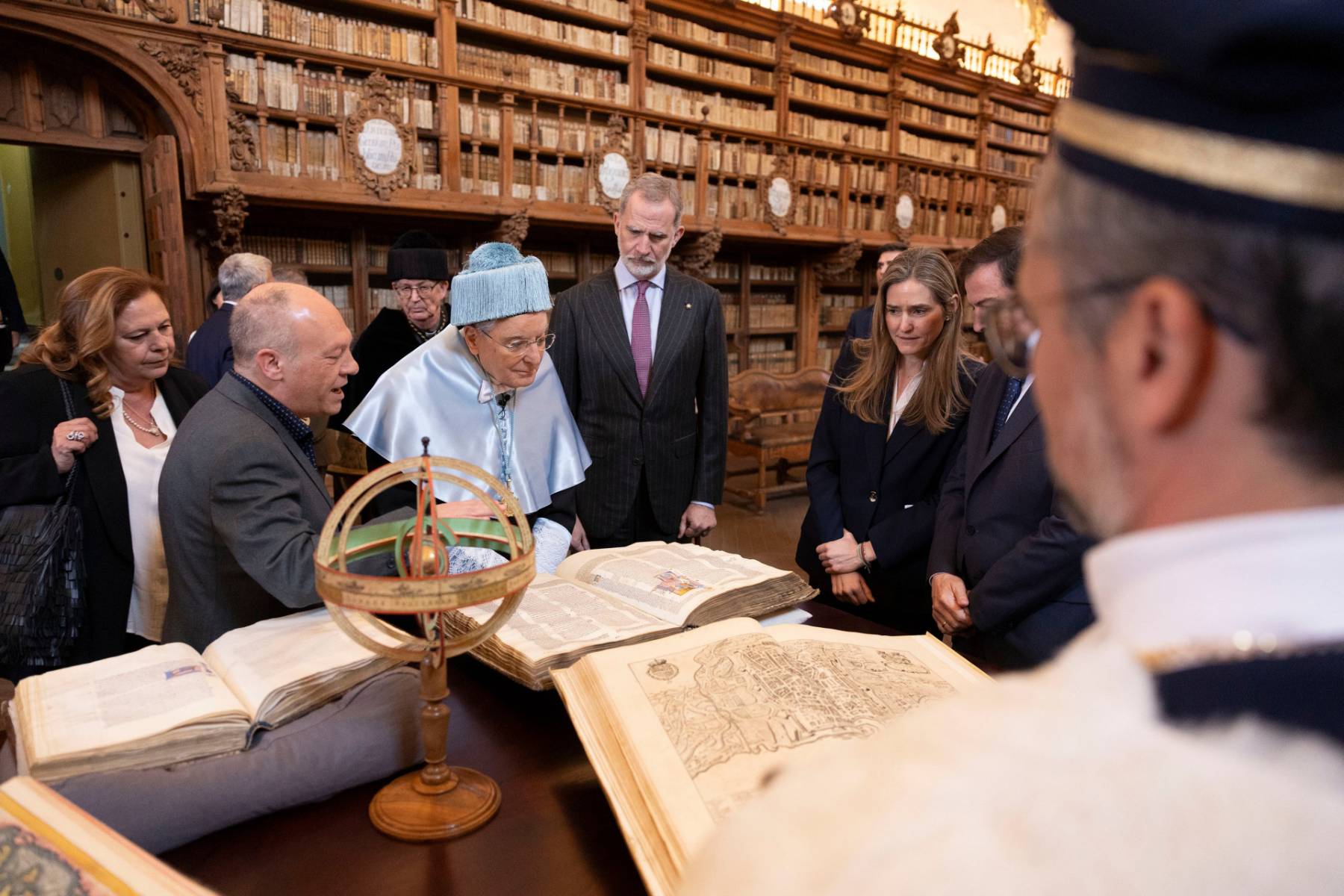 El Rey Felipe y Sergio Mattarella en un acto oficial en Salamanca. (Foto: Gtres)