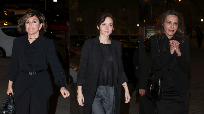 Último adiós a Fernando Ónega: Sonsoles, Díaz Ayuso y Ángela Rodrigo arropan su despedida