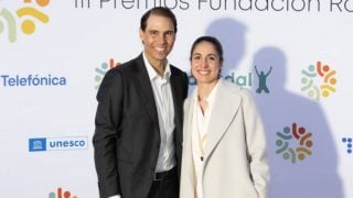 Rafa Nadal y Xisca Perelló en unos premios Fundación Rafa Nadal. (Foto: Fundación Rafa Nadal)