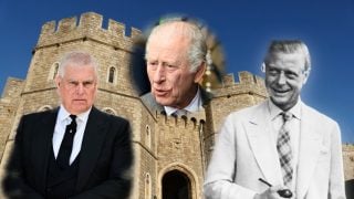 Andrés Mountbatten-Windsor en un montaje con el rey Carlos III y el duque de Windsor. (Fotos: Gtres)