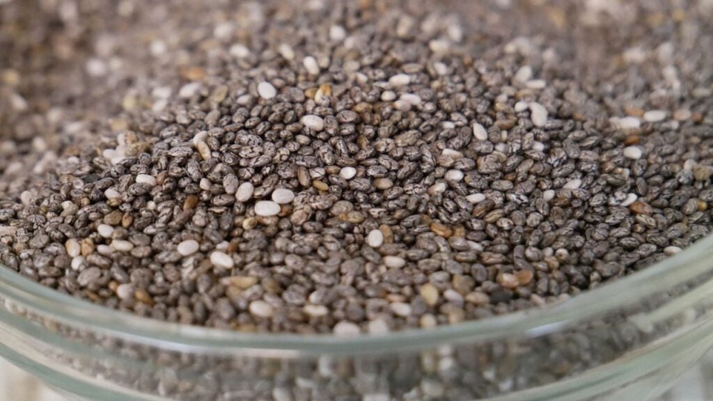 Chia seeds, food