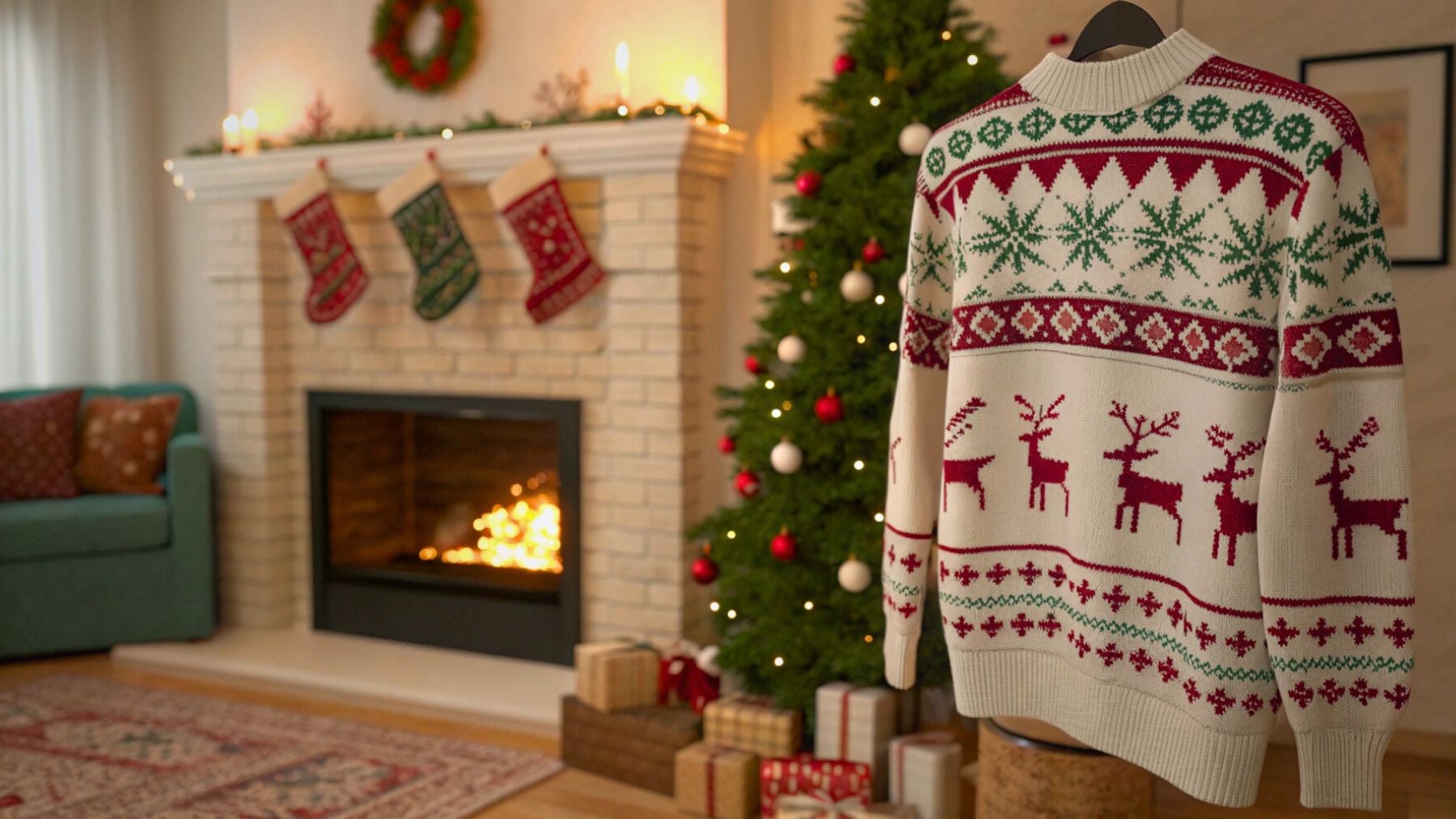 Christmas, jersey, sweater