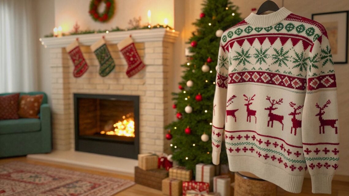 Christmas, jersey, sweater