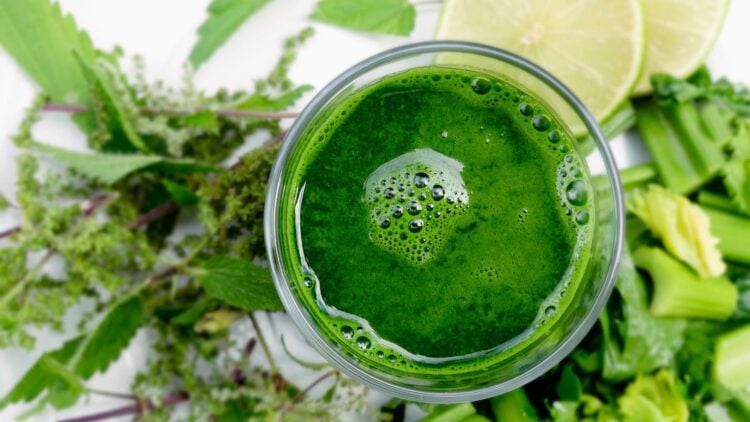 Green juice, breakfast