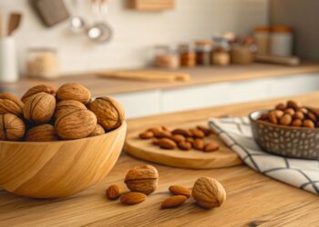 Walnuts, almonds, nuts