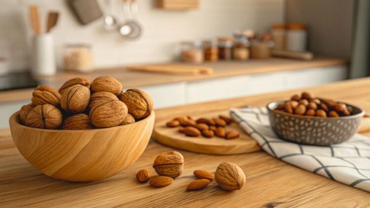 Walnuts, almonds, nuts