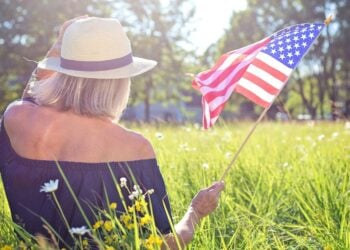 USA flag, clothes, psychology