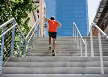 Walking up and down stairs, stair climbing