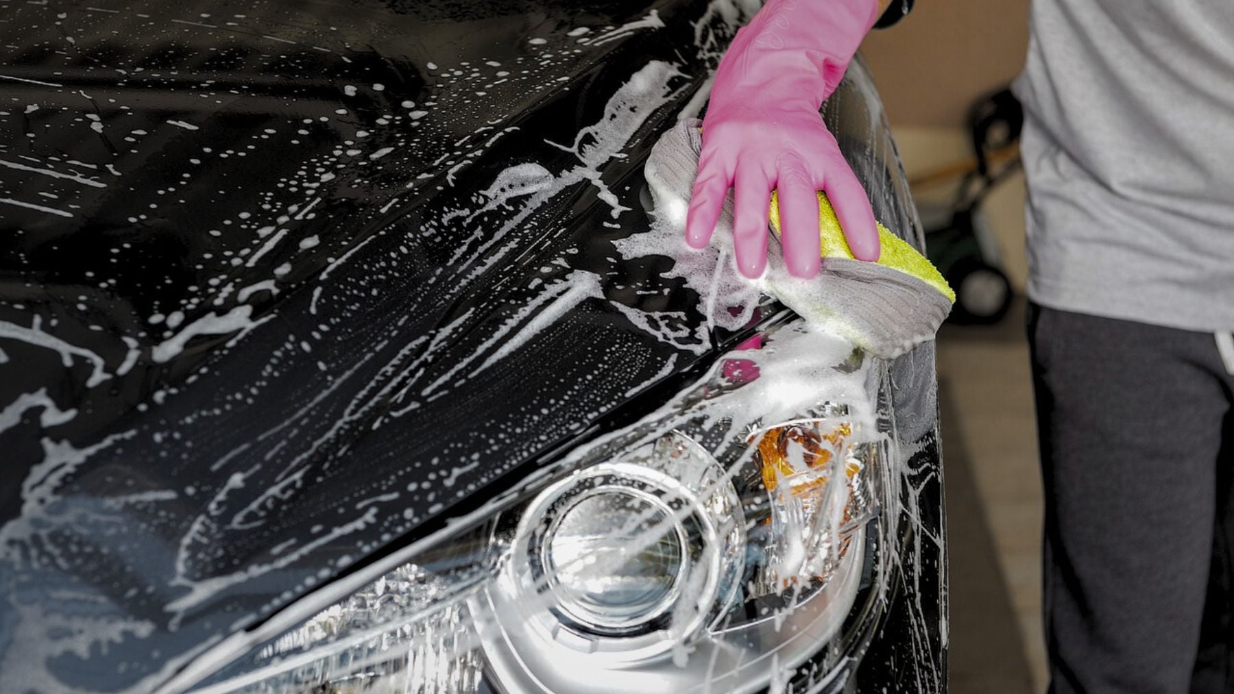 Car washing, steps, fitness