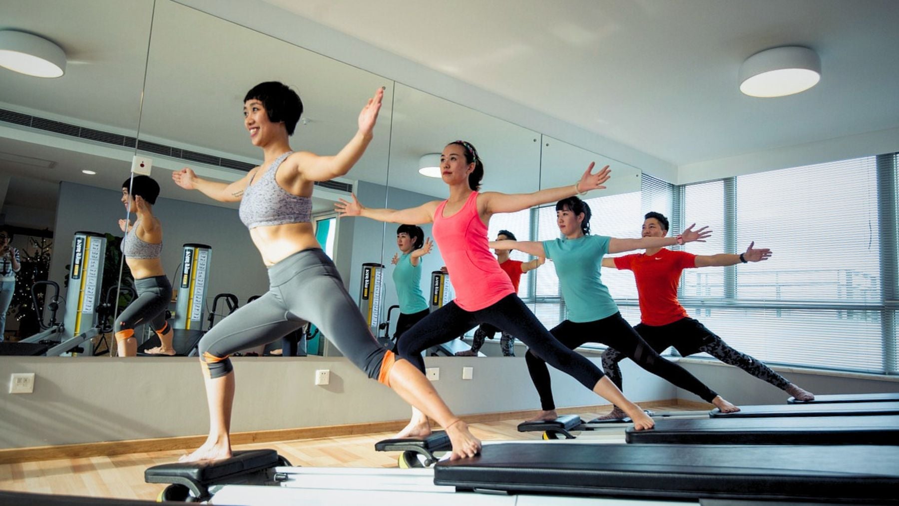 Pilates, steps, fitness