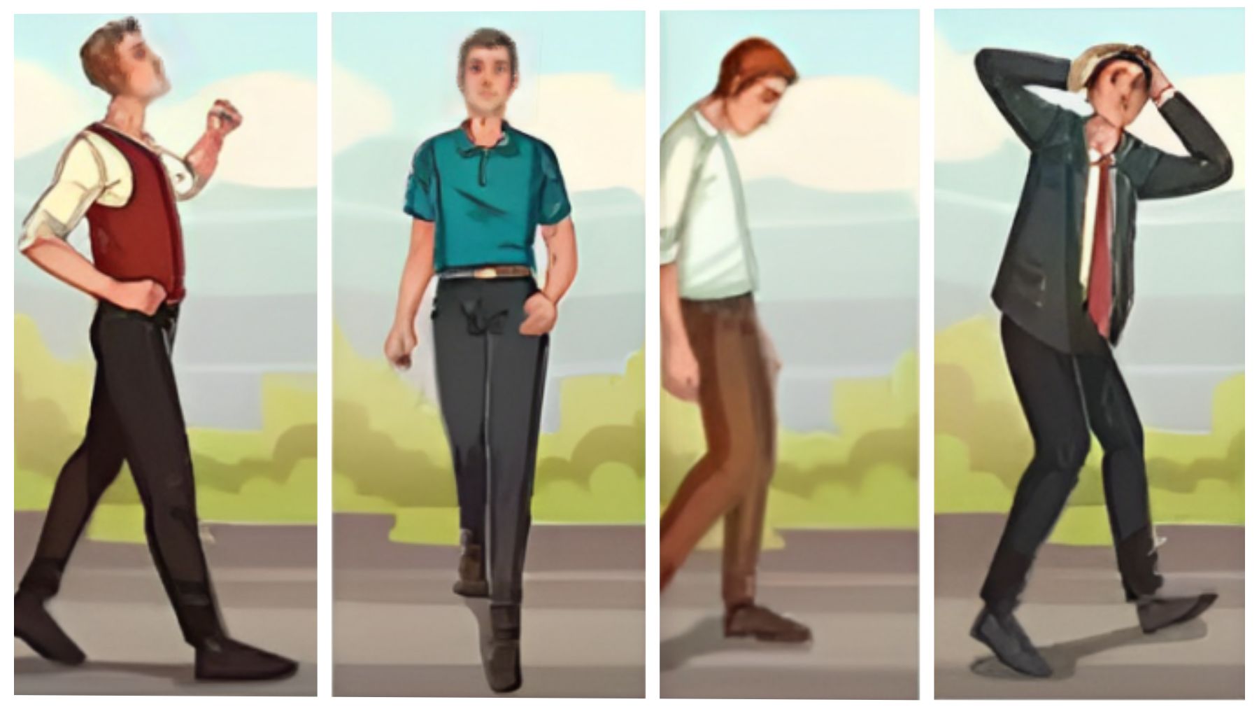 Walk, personality, test