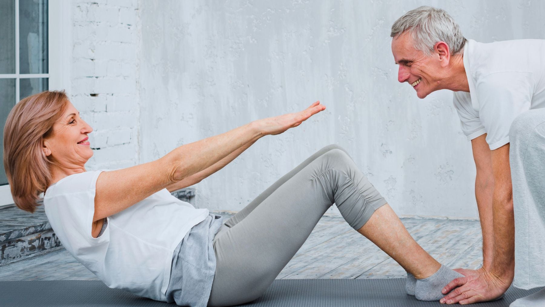 Exercises, retirees, knees