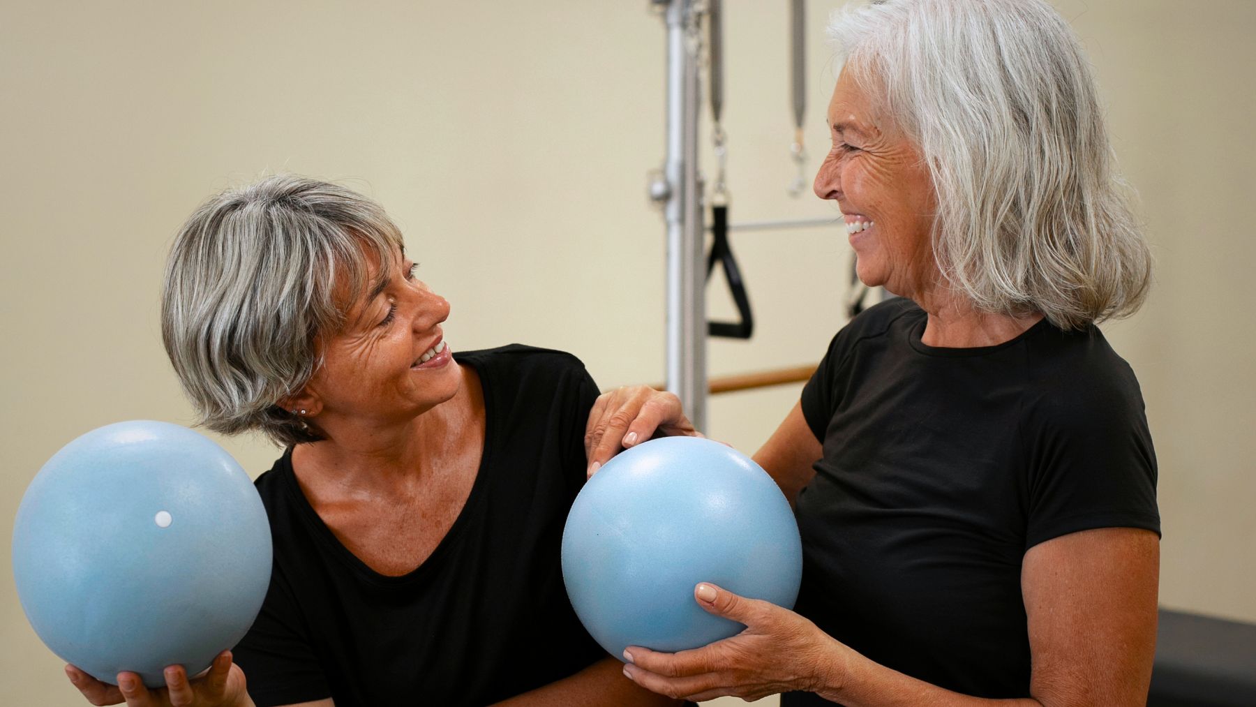 Retirees, exercise, Pilates
