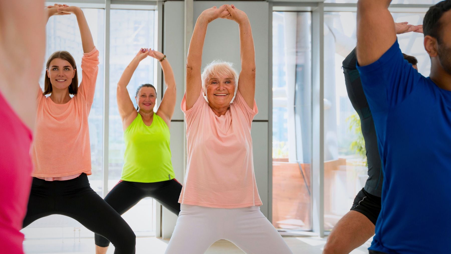 Exercise, seniors, back problems