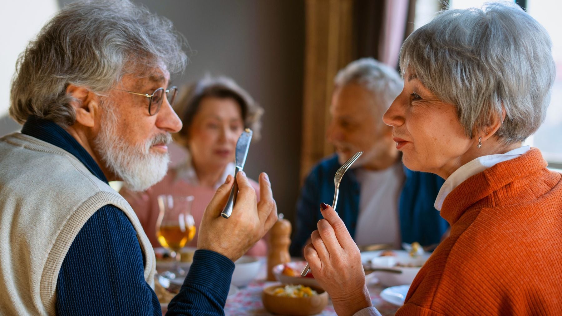 Time, retirees, dinner