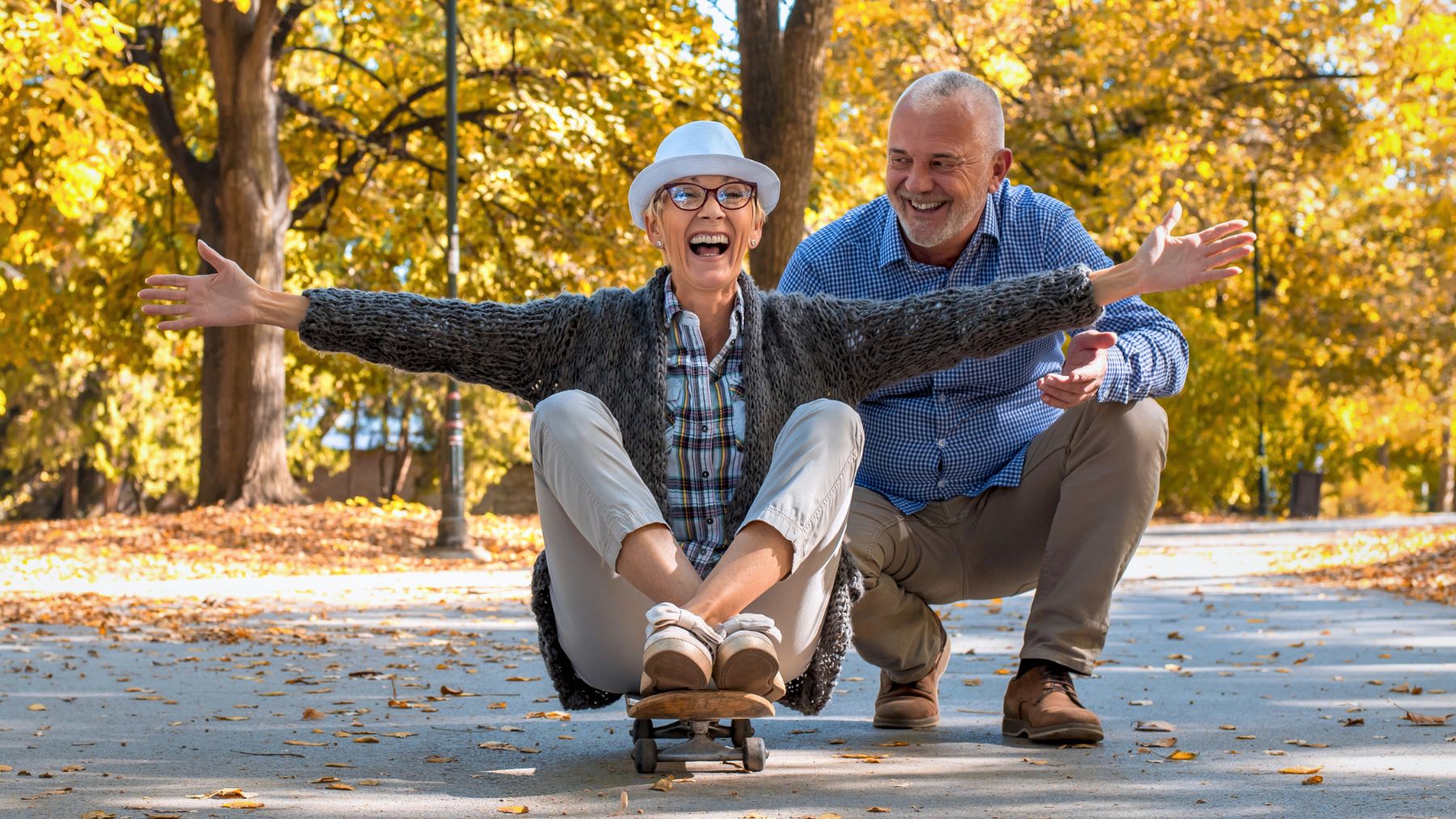 Seniors, outdoors, summer