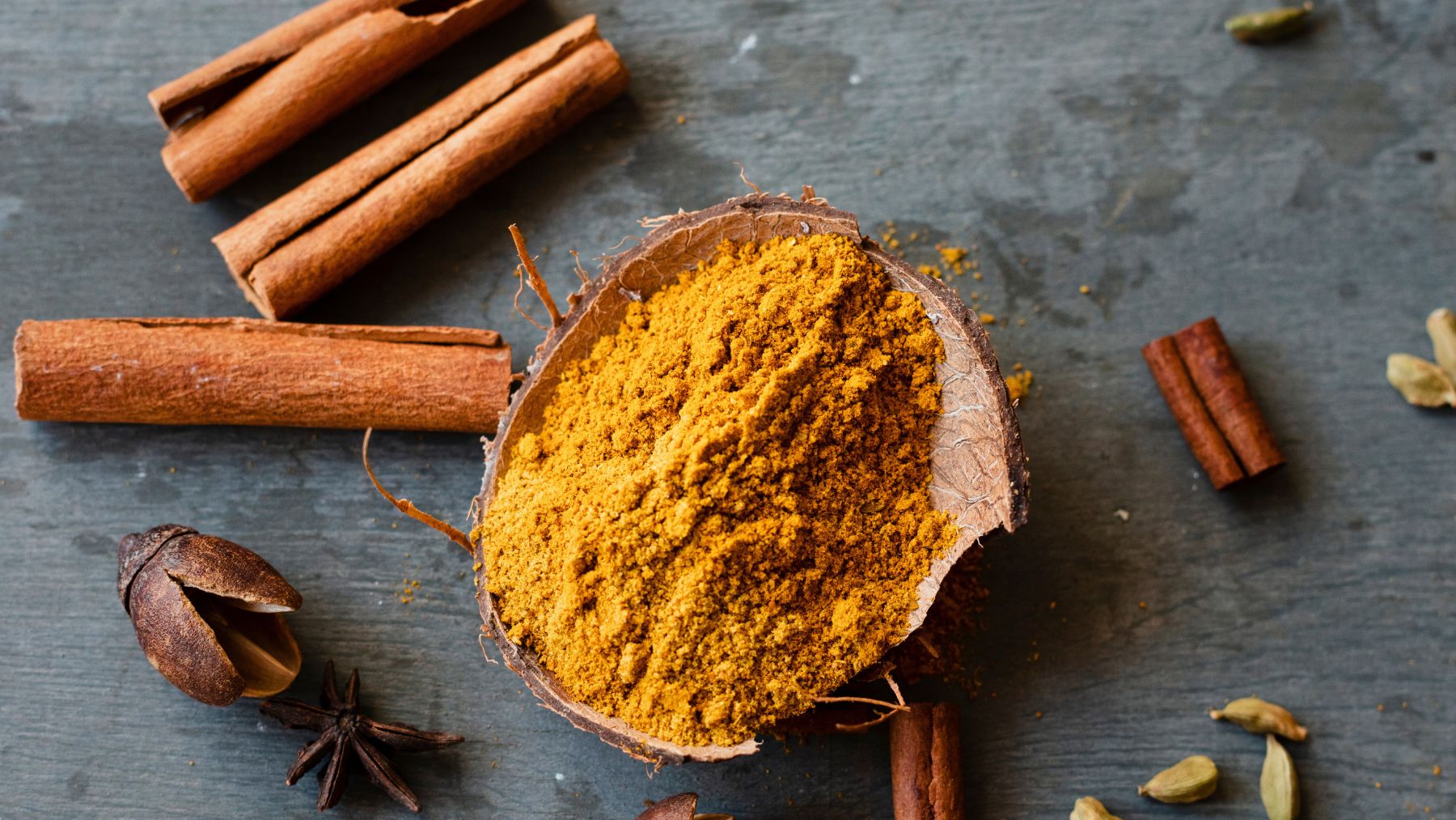 Turmeric, cinnamon, medication