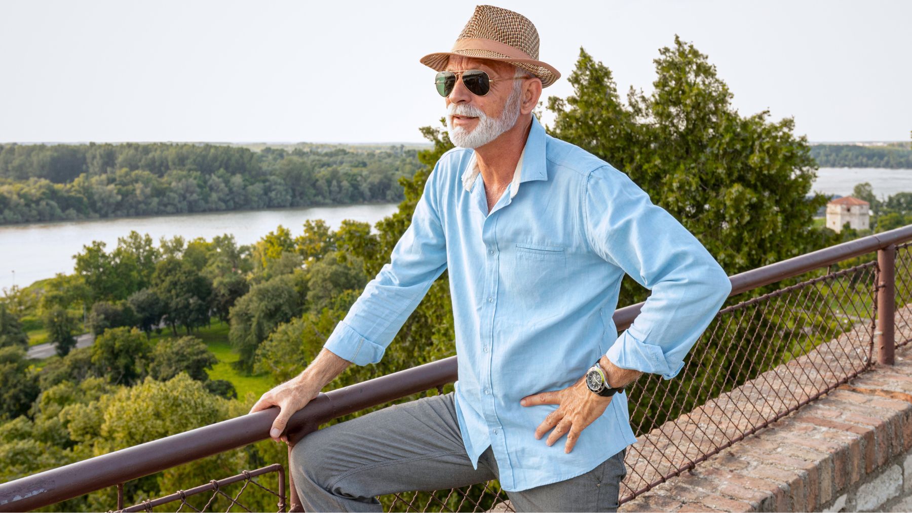 Seniors, outside, summer