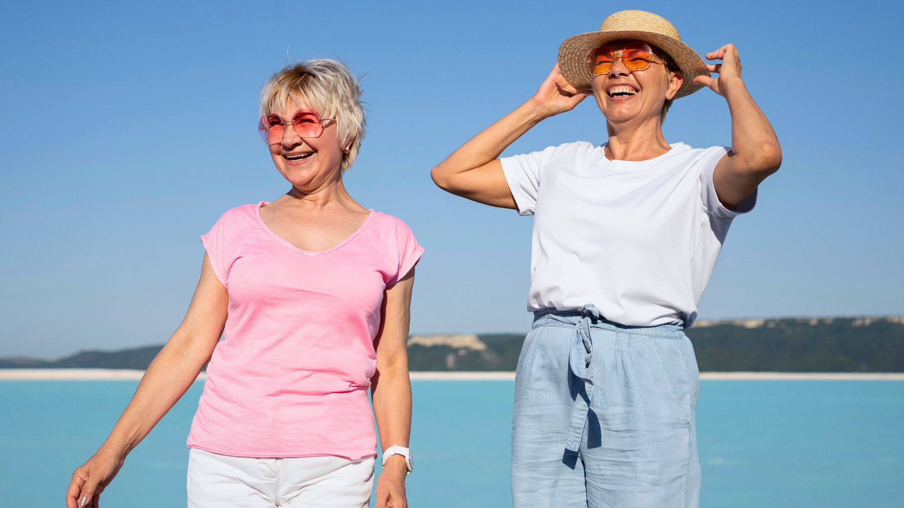 Seniors, outdoors, summer