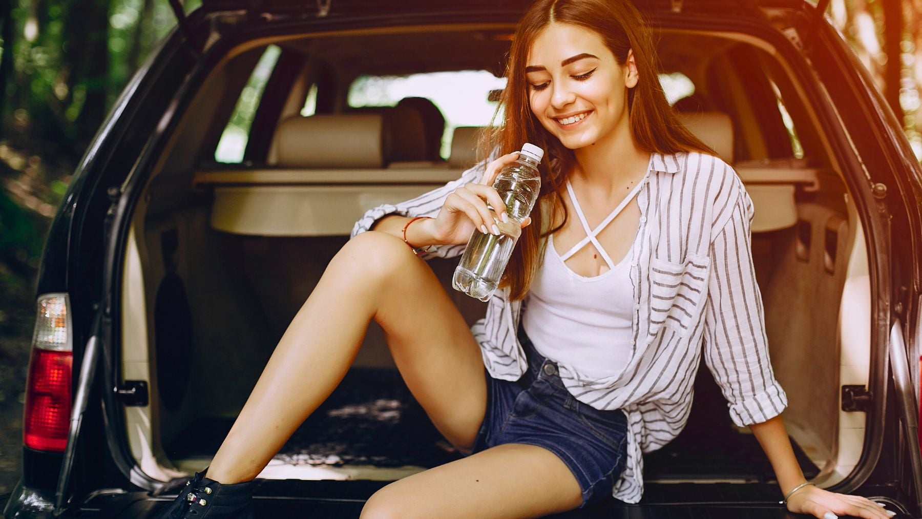 Water bottle, car, health