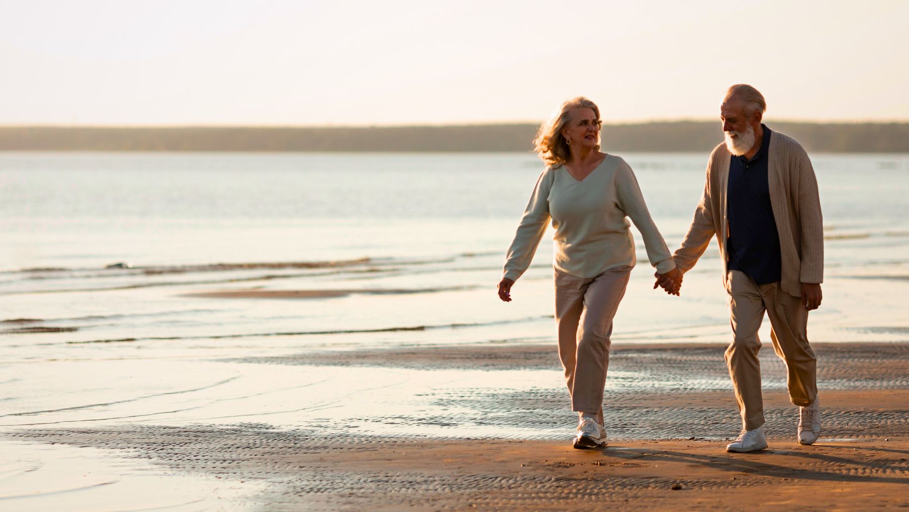 Beach, exercise, seniors