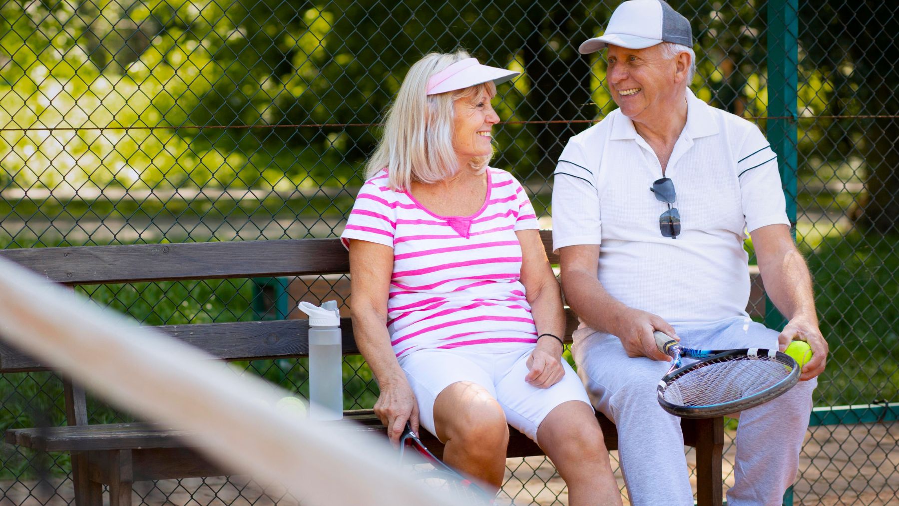 Exercise, beach, seniors