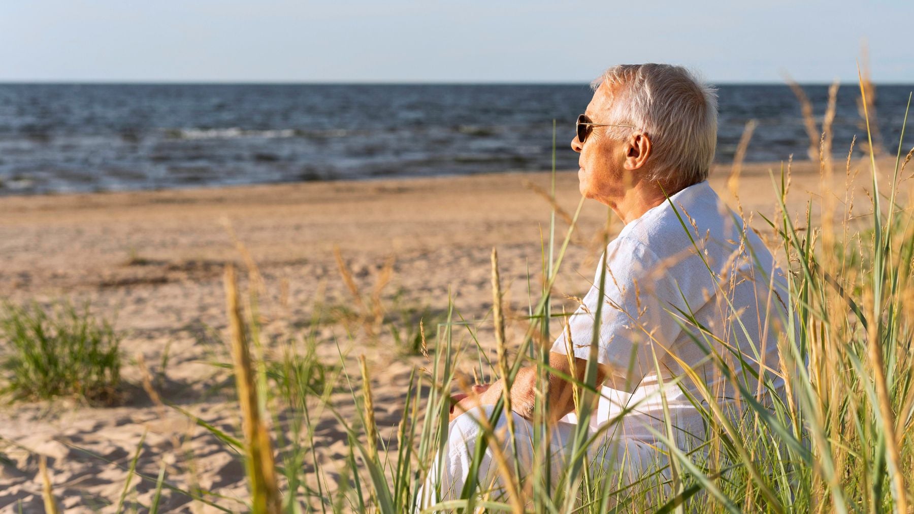 Workout, seniors, beach
