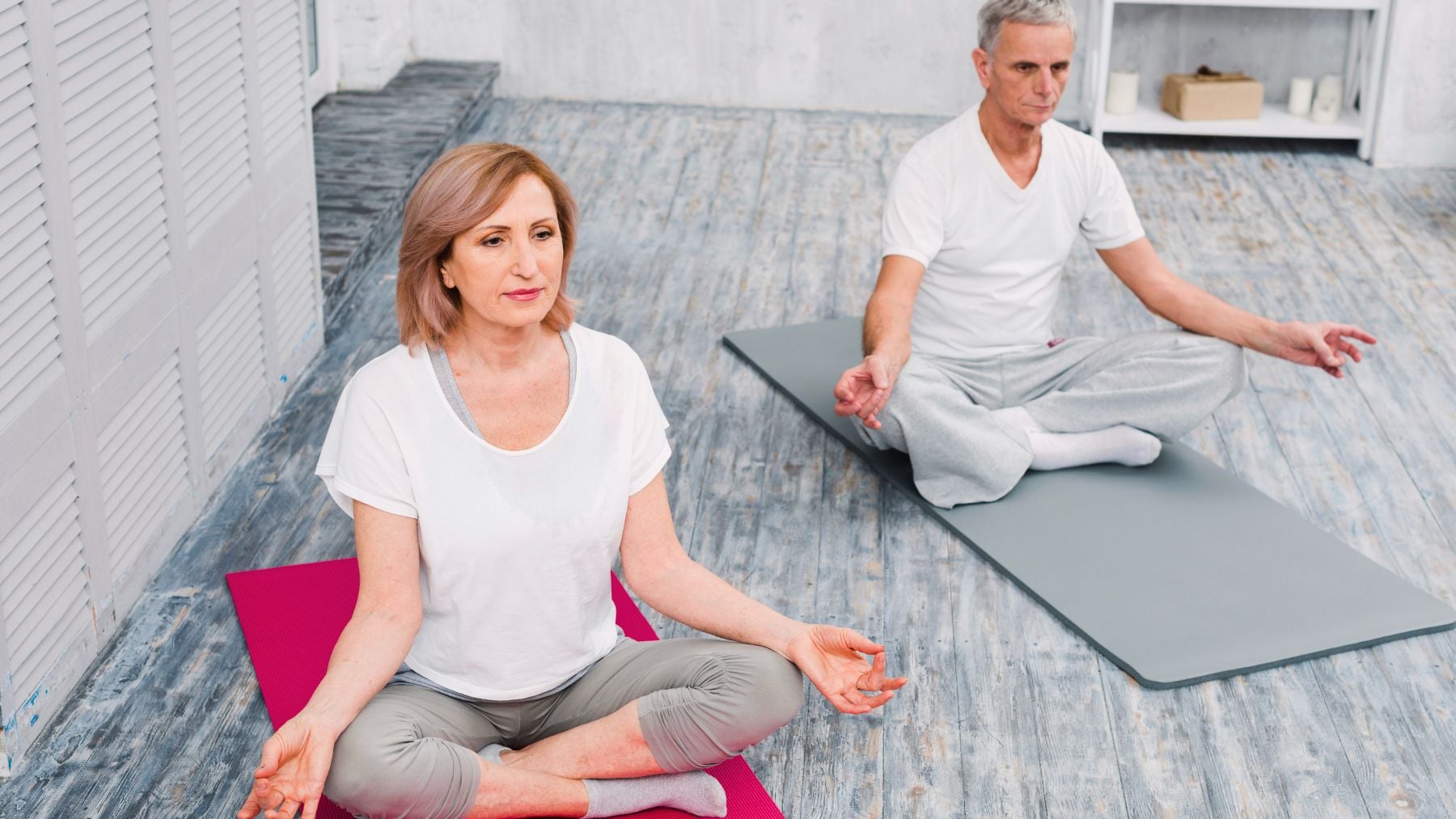 Yoga, poses, seniors