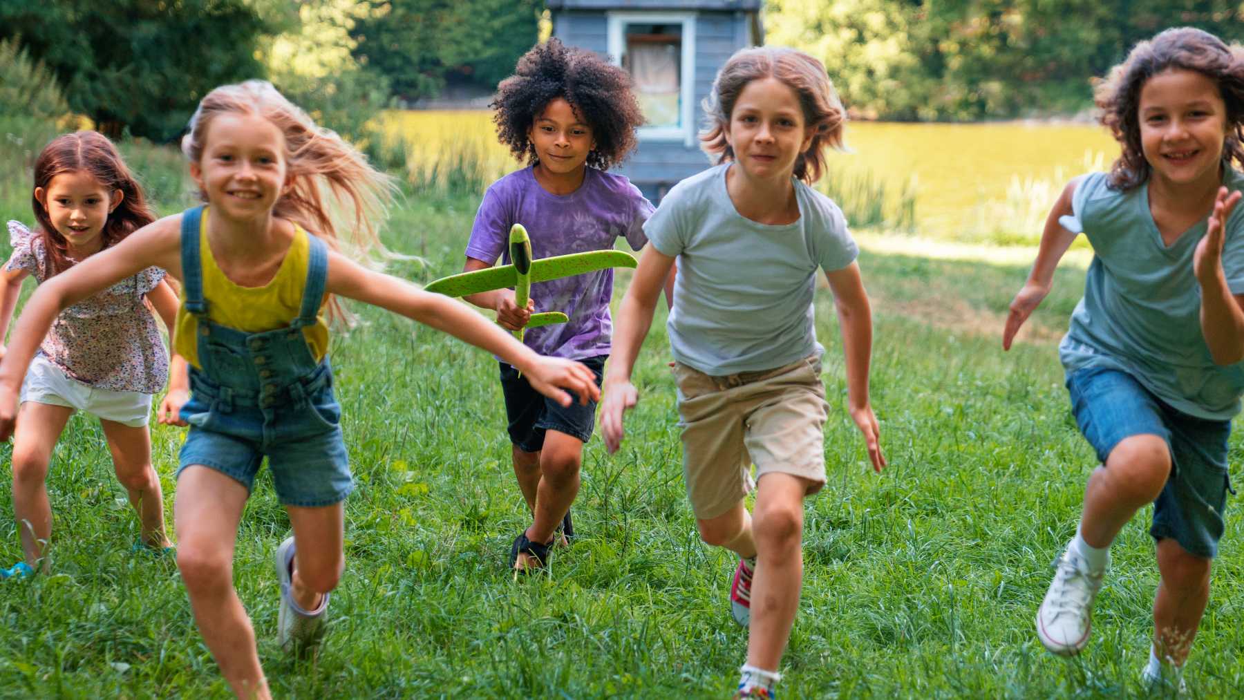 kids playing, children