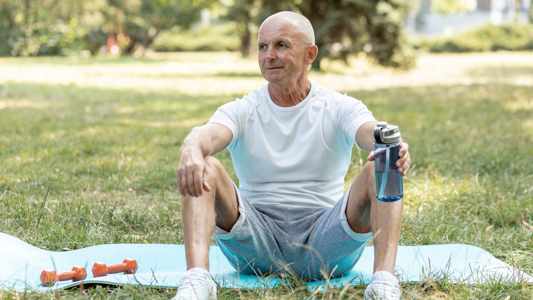 retiree, outdoor, workout