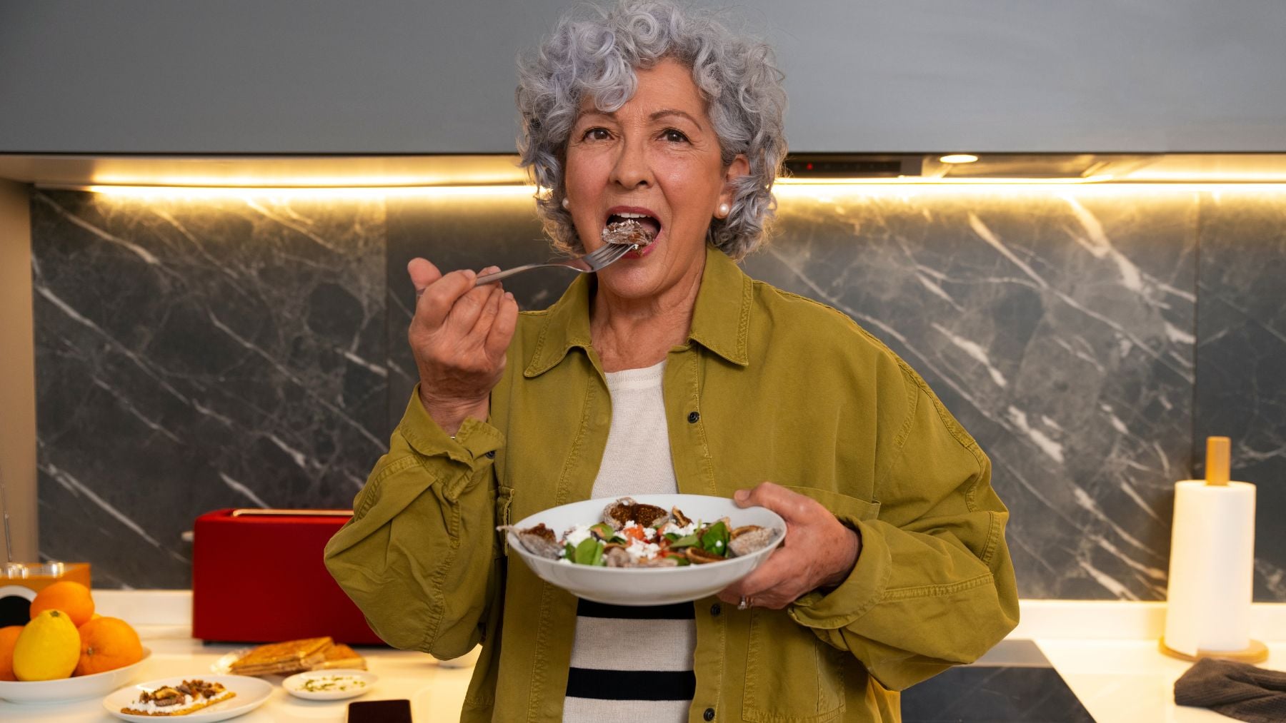 senior, diet, eating