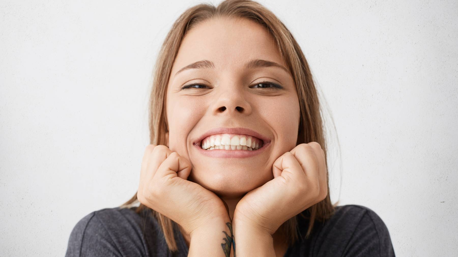 smile, happy, young girl