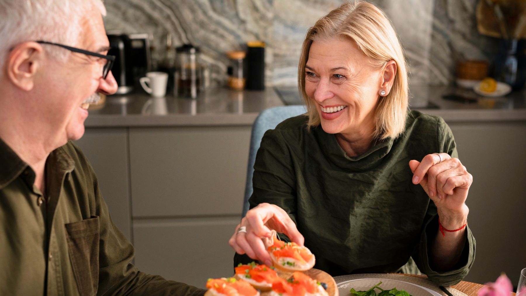 Eating healthy, benefits, seniors