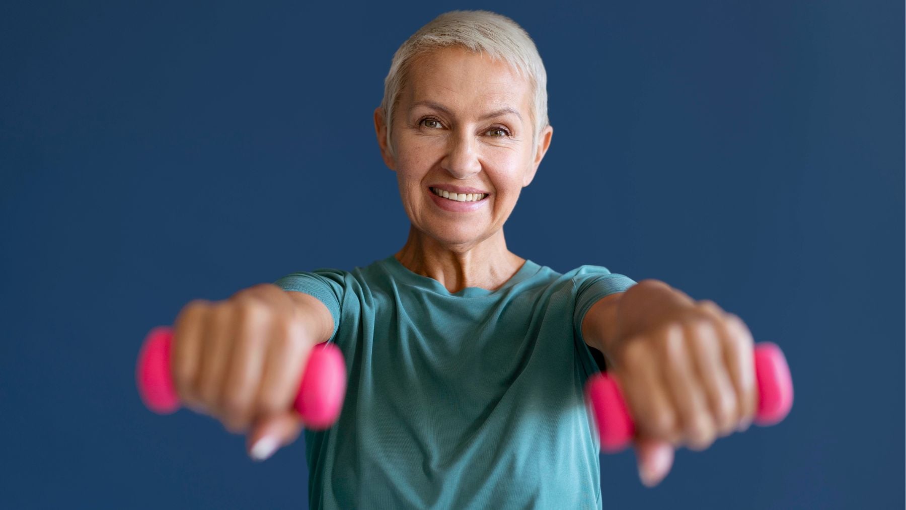 Exercise, seniors, weight lifts