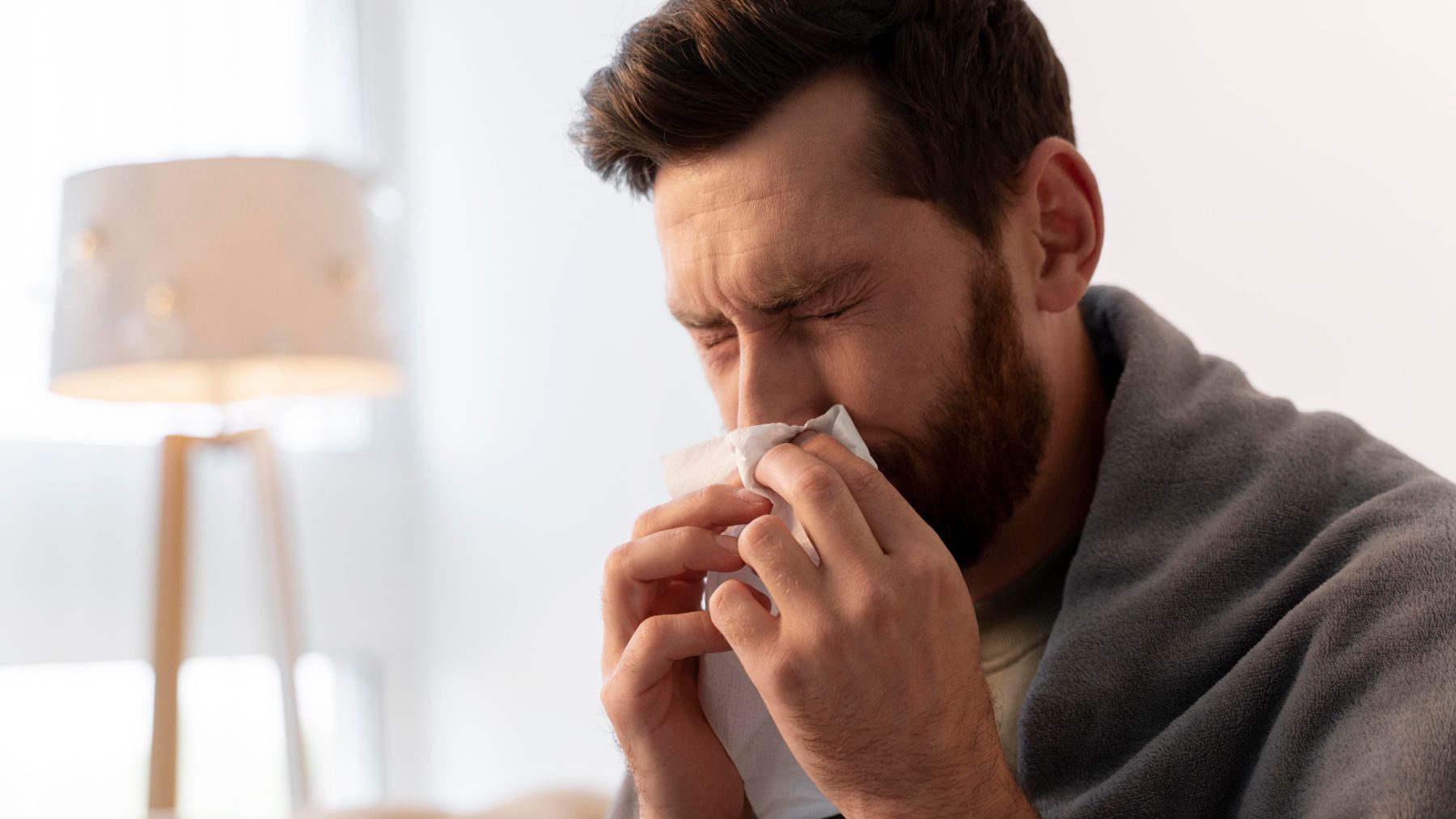 sneezing, cold, flu