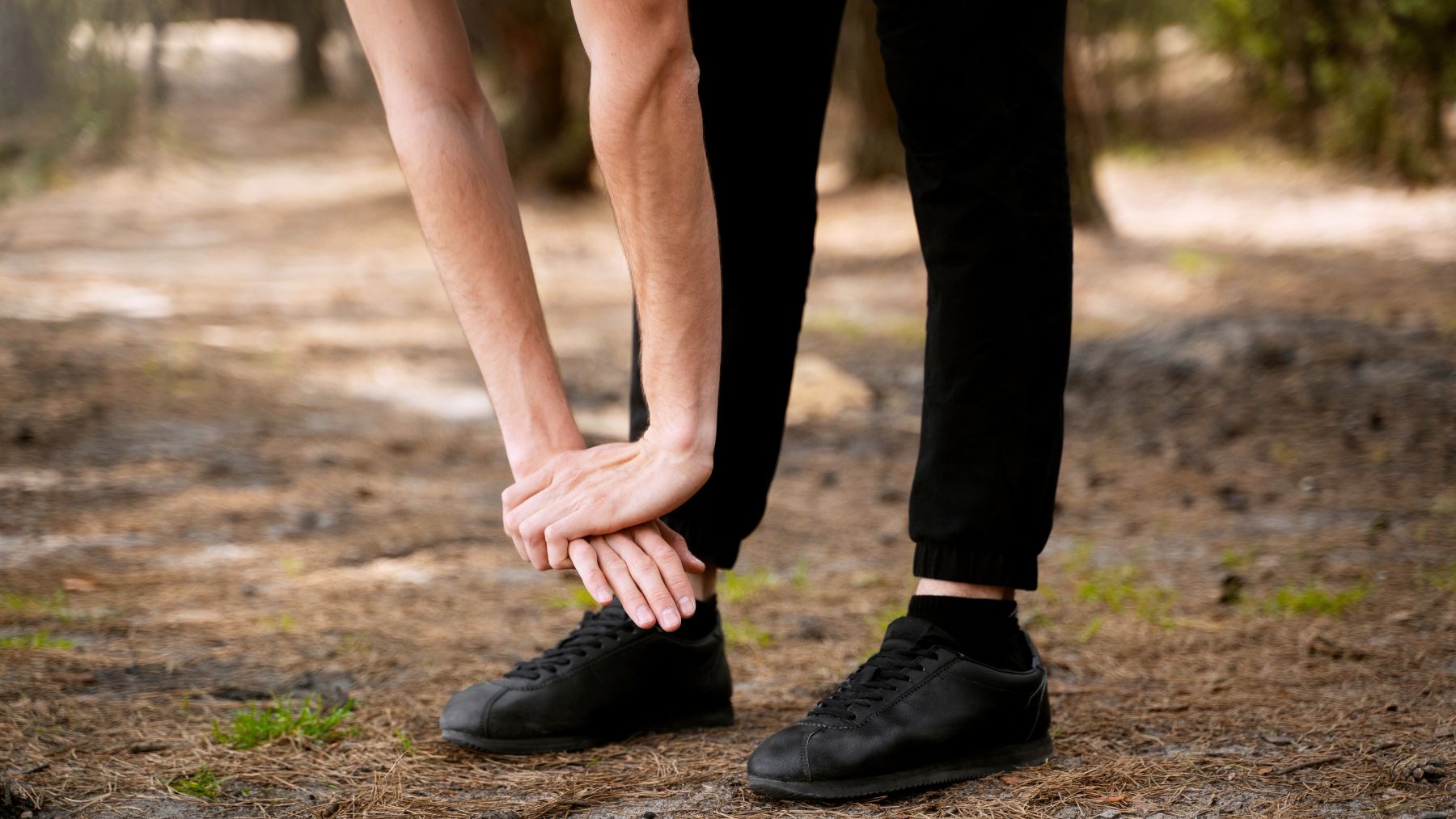 Barefoot, running, legs