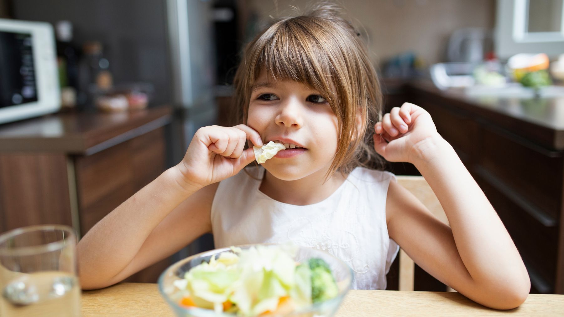 kid, eating, food