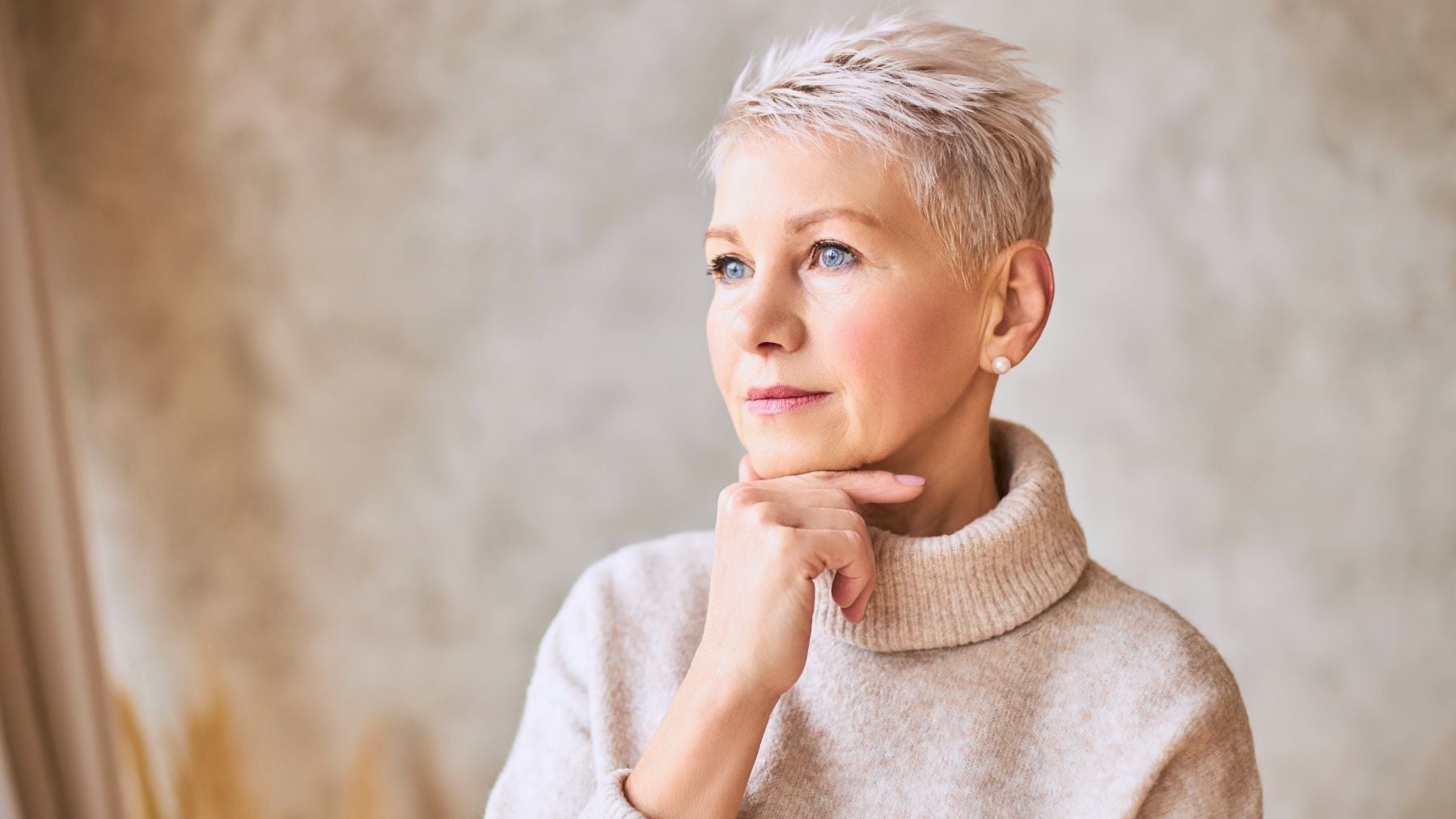 Blunt bob, women, thin hair