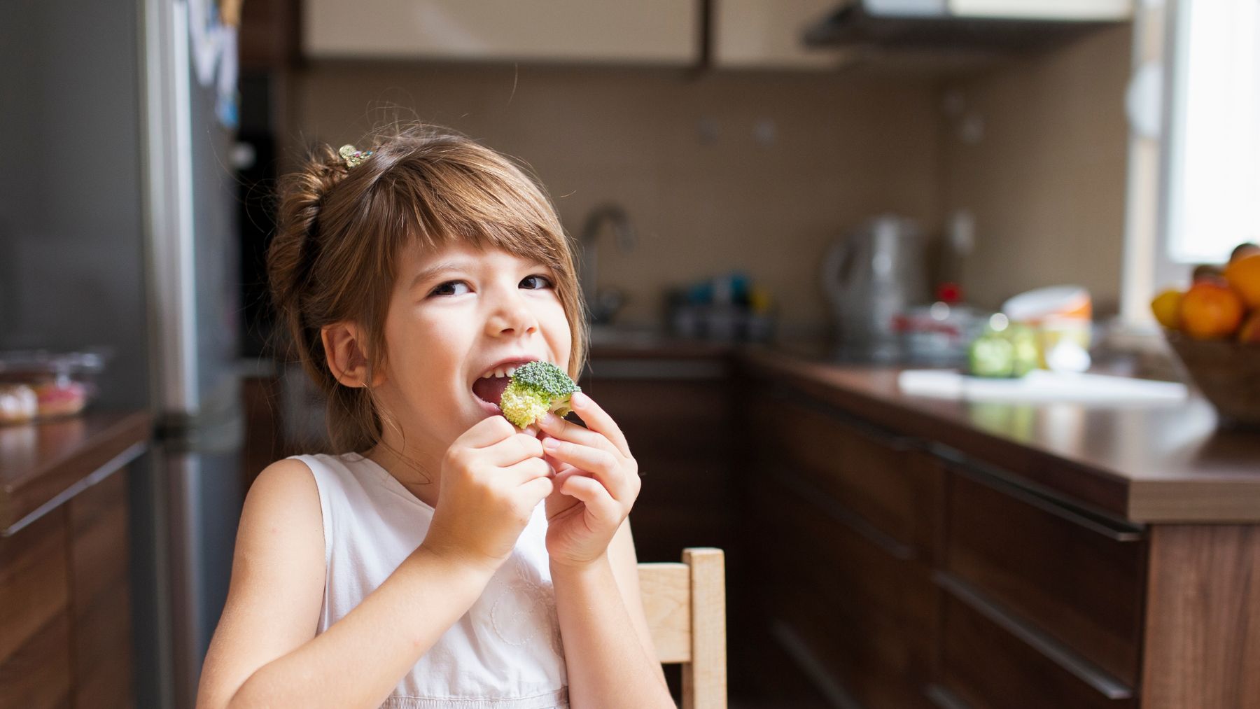 girl, kid, eating