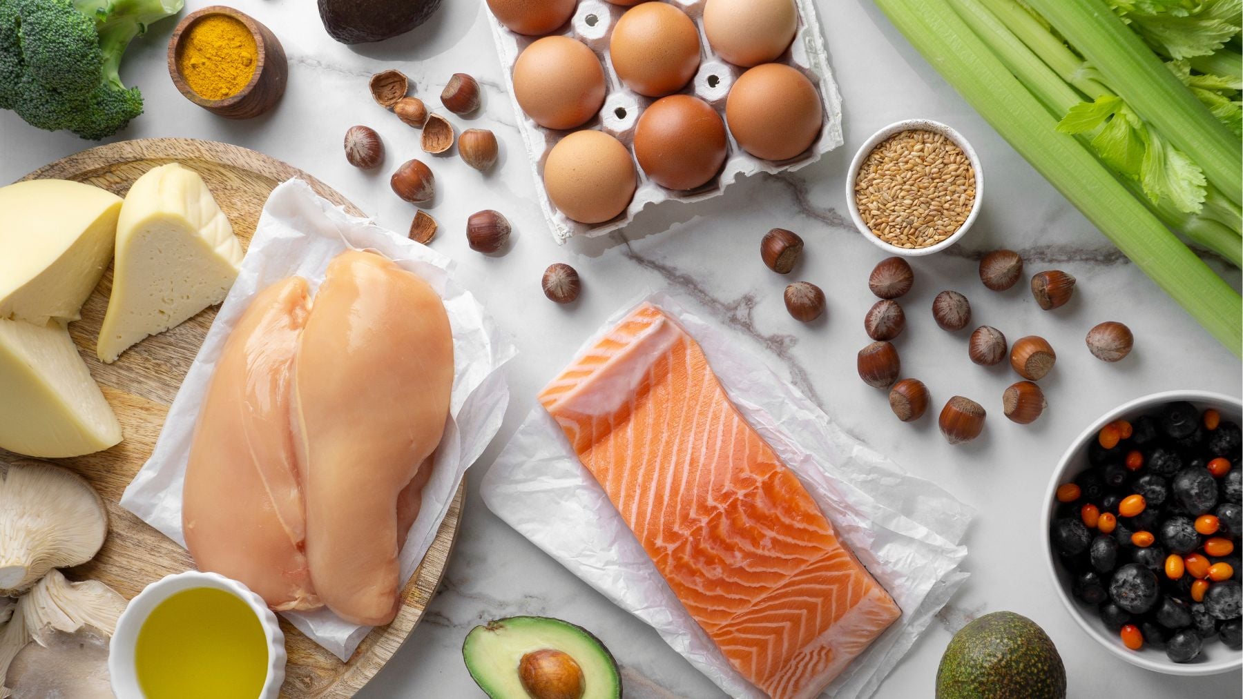 protein, fish, chicken