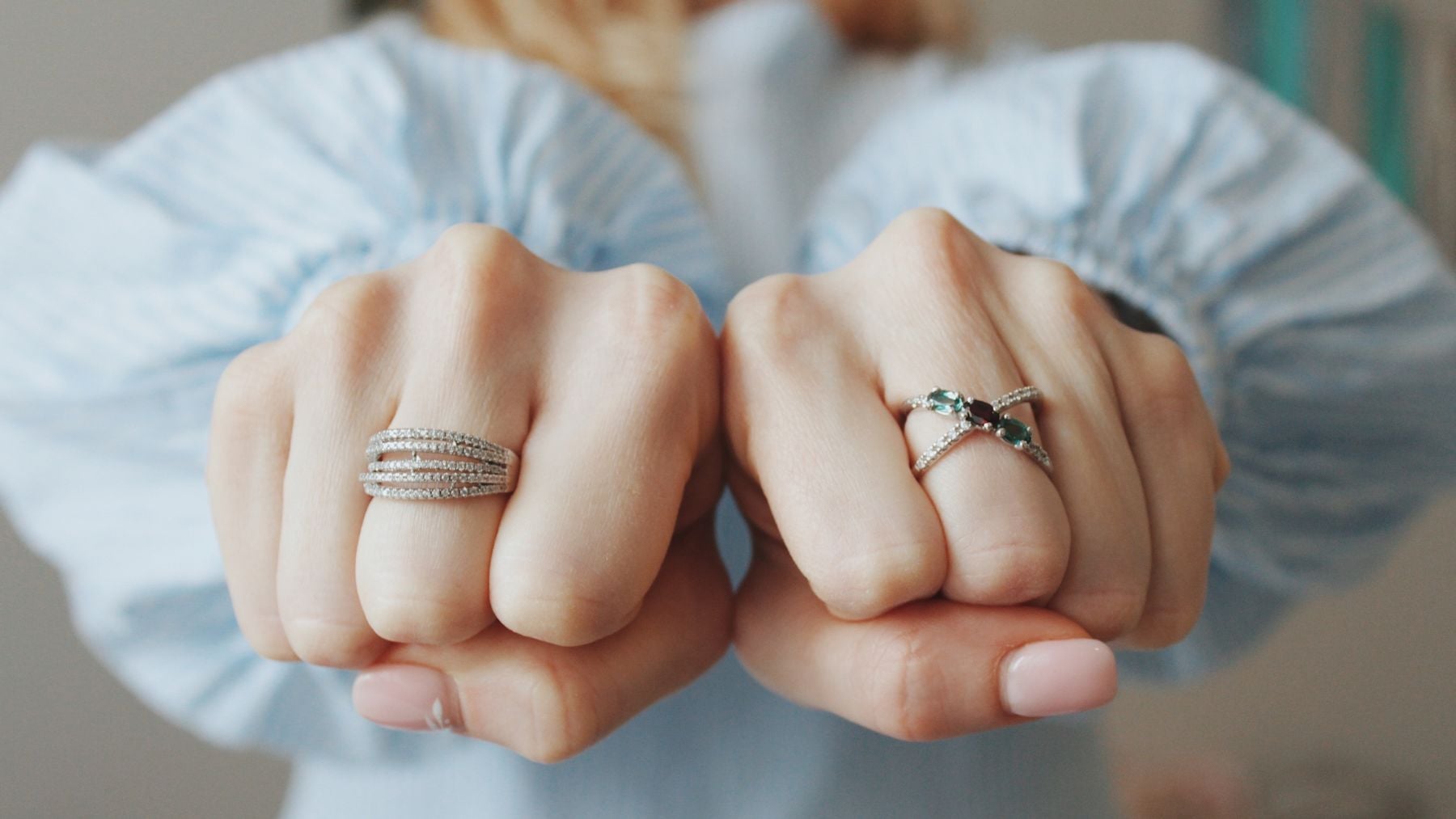 rings, hands