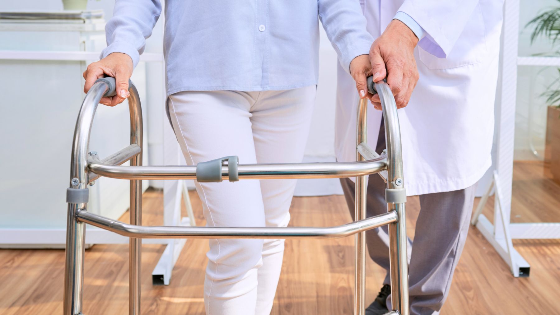 Exercise, seniors, walkers