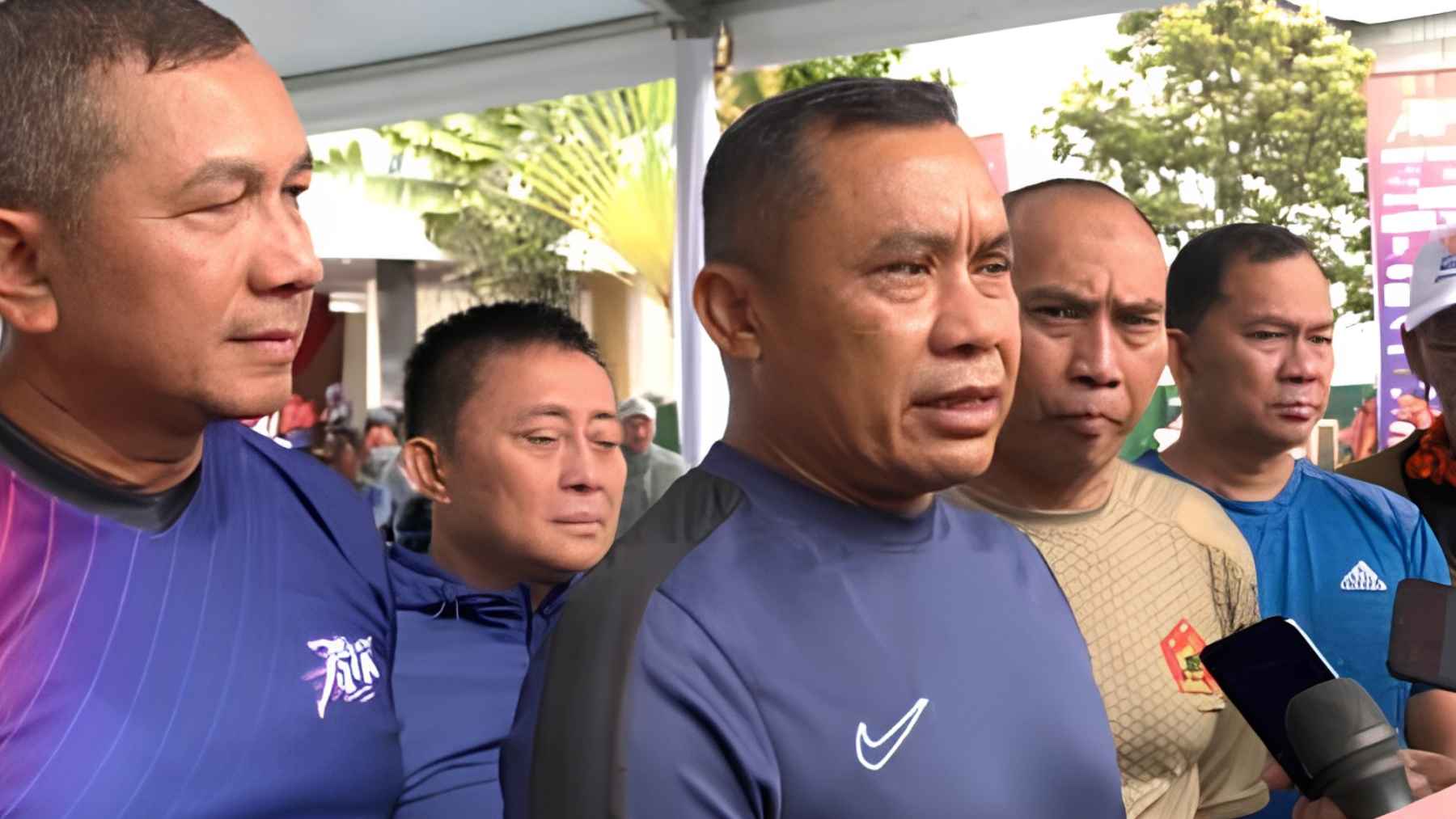 Brig. Gen. Yuniar Dwi Hantono participates in the 2026 Mandiri Jogja Marathon, where a race bib misunderstanding drew public attention.